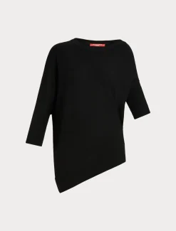 Asymmetrischer Pullover aus Wolle