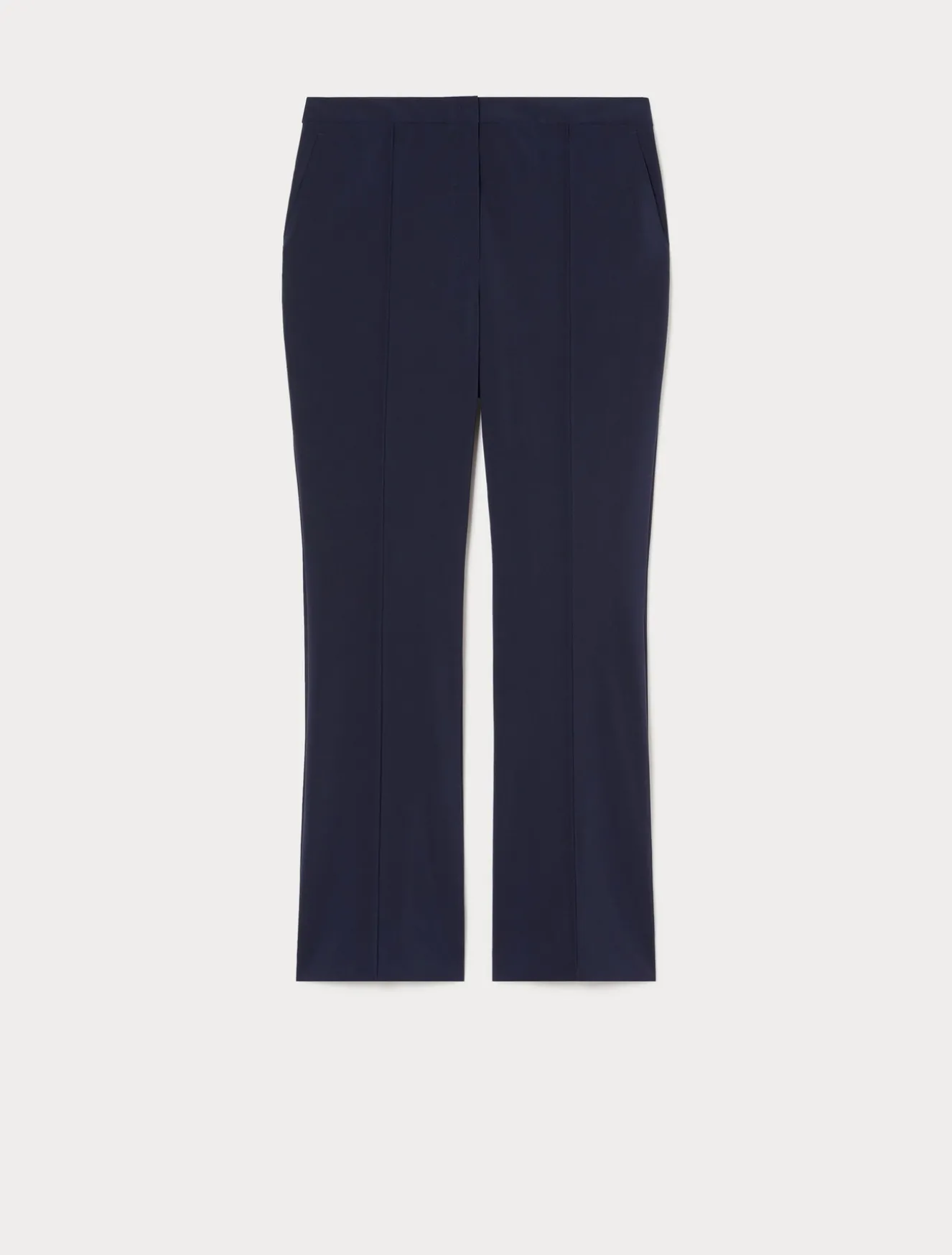 Ausgestellte Hose aus Wollcanvas