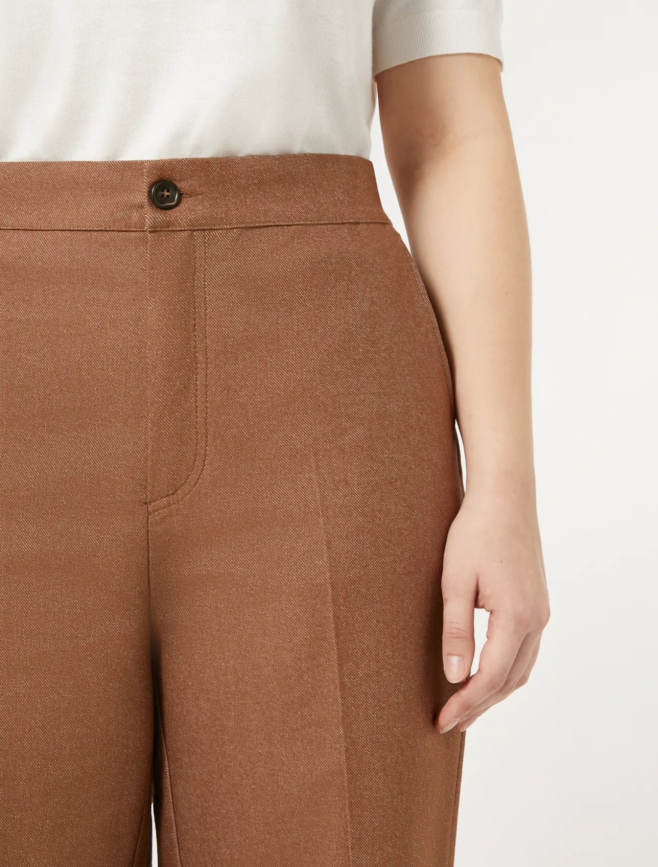 Baumwollhose in Denim-Optik