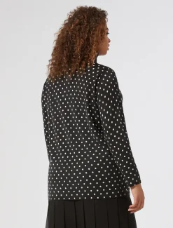 Bedruckter Wollpullover