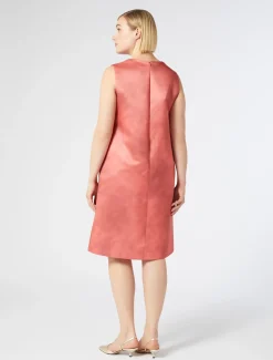 Bedrucktes Kleid aus Duchesse