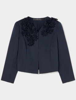 Bestickte Jacke aus Duchesse