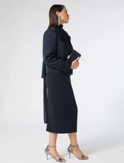 Bestickte Jacke aus Duchesse