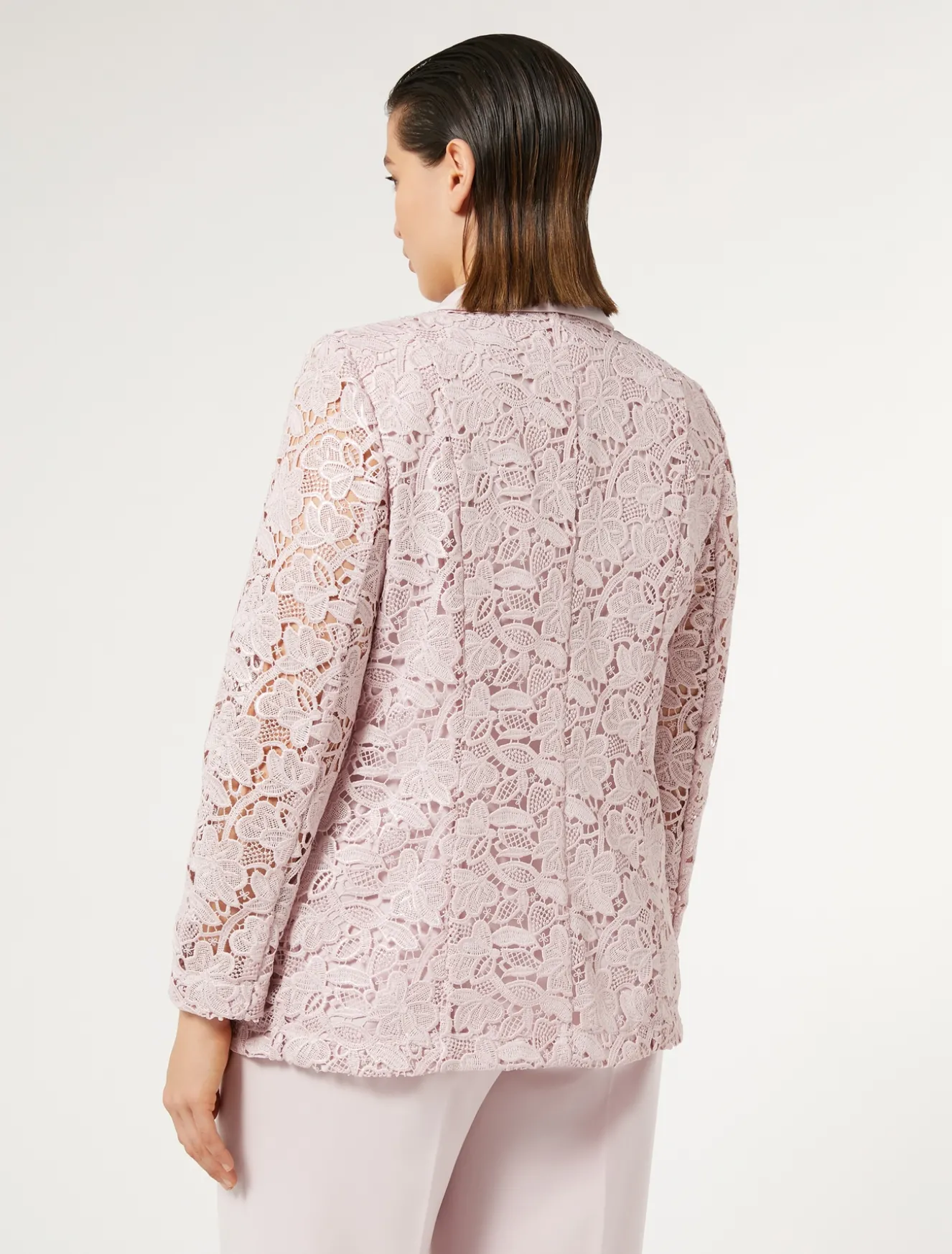 Blazer aus beschichtetem Makramee