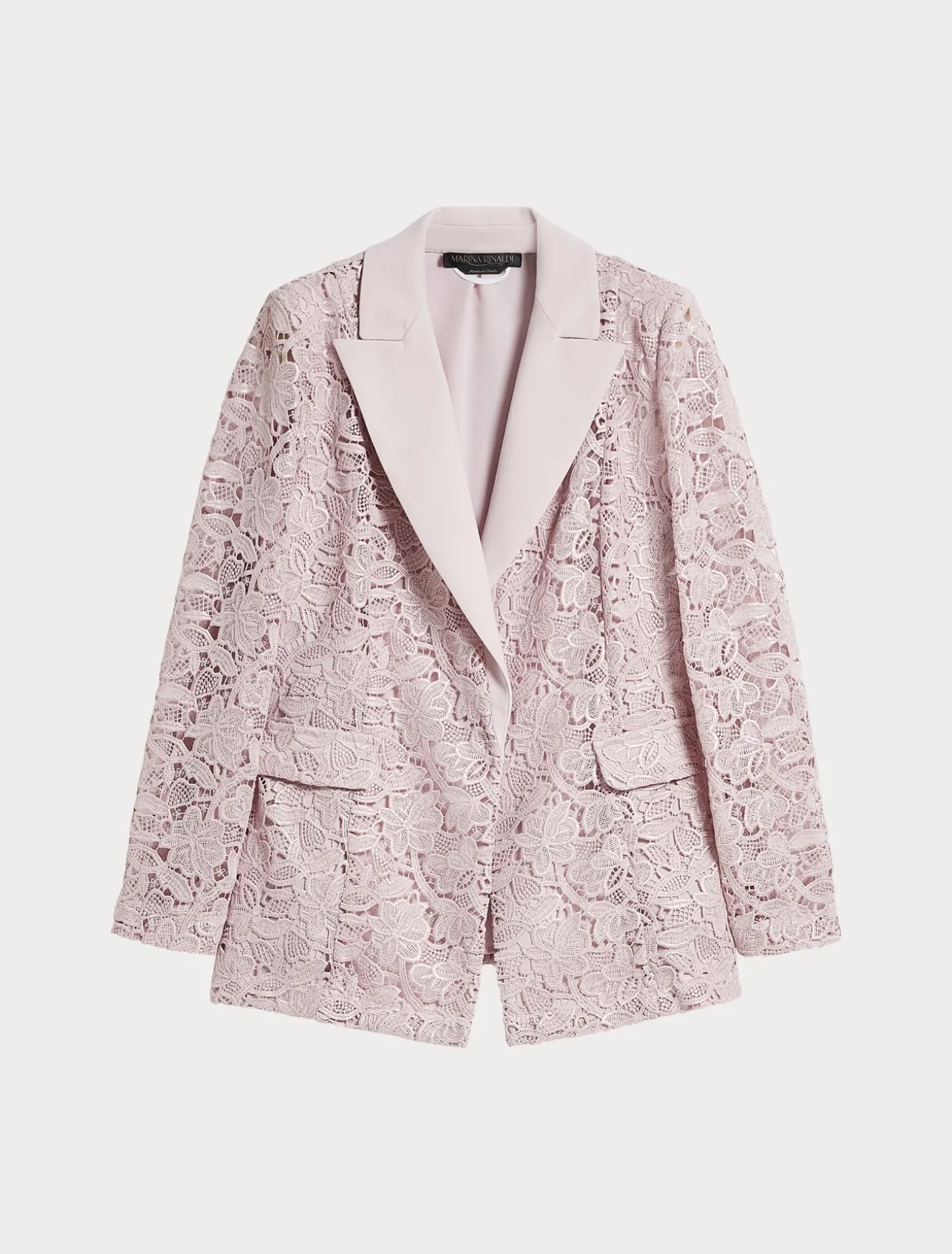 Blazer aus beschichtetem Makramee