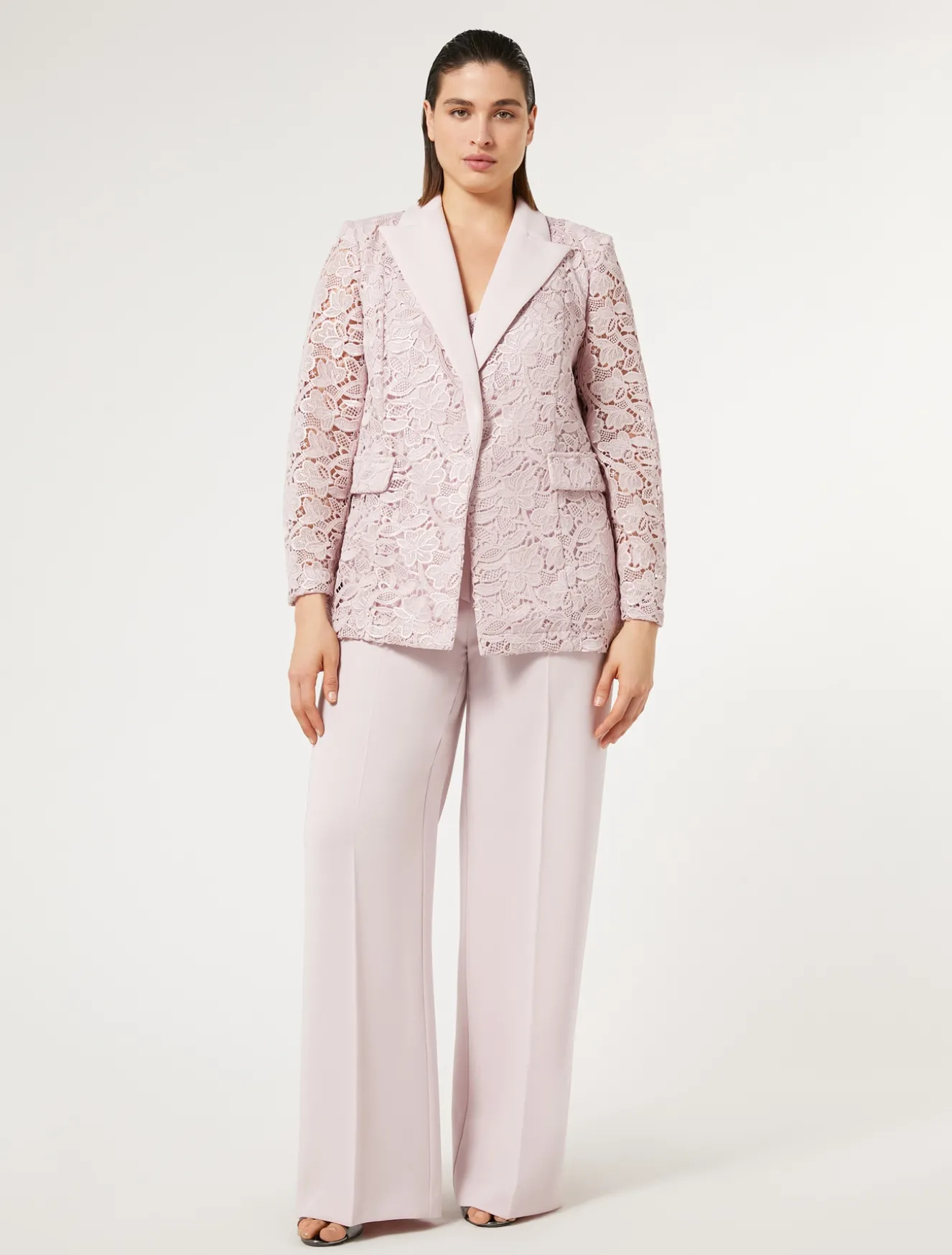 Blazer aus beschichtetem Makramee