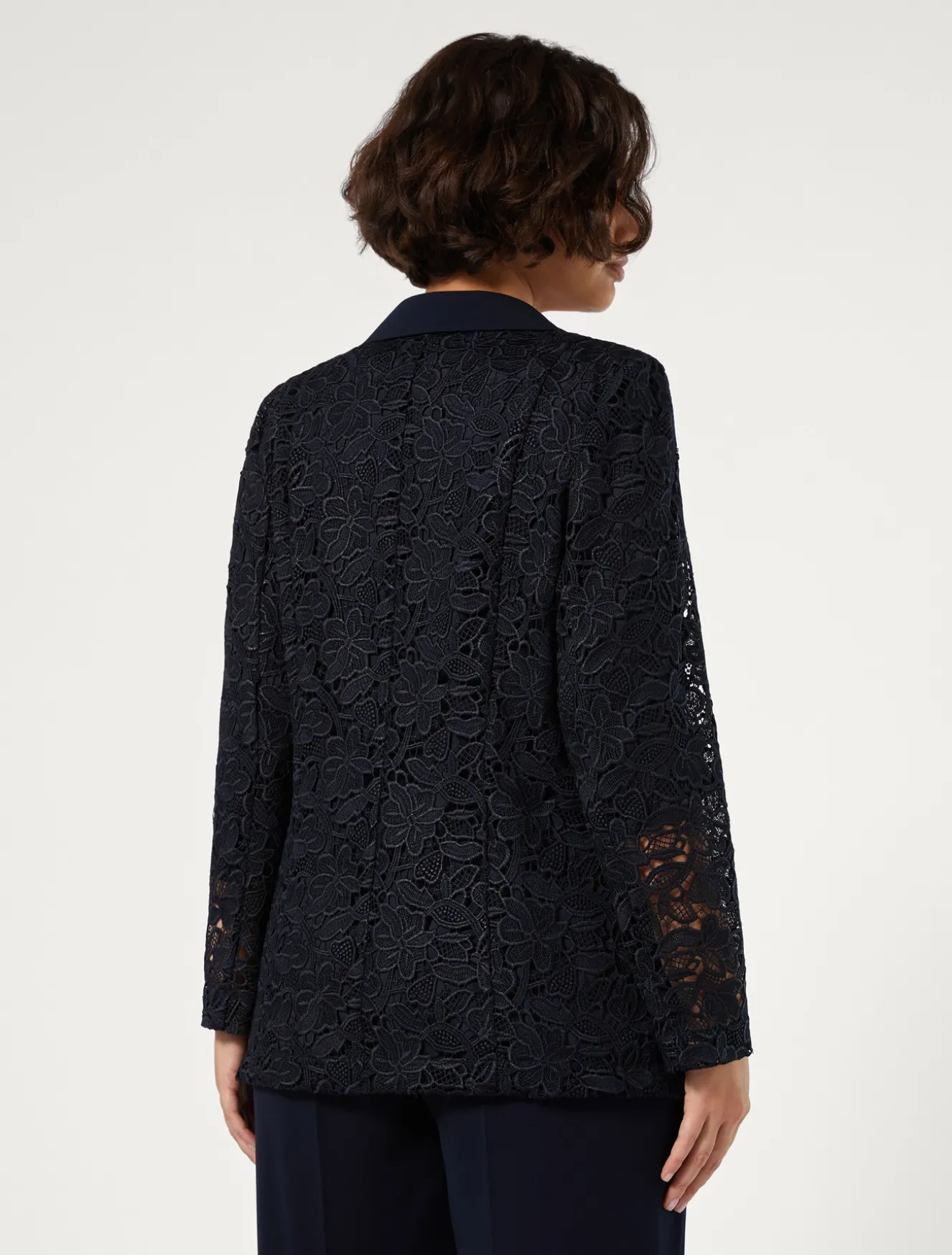 Blazer aus beschichtetem Makramee