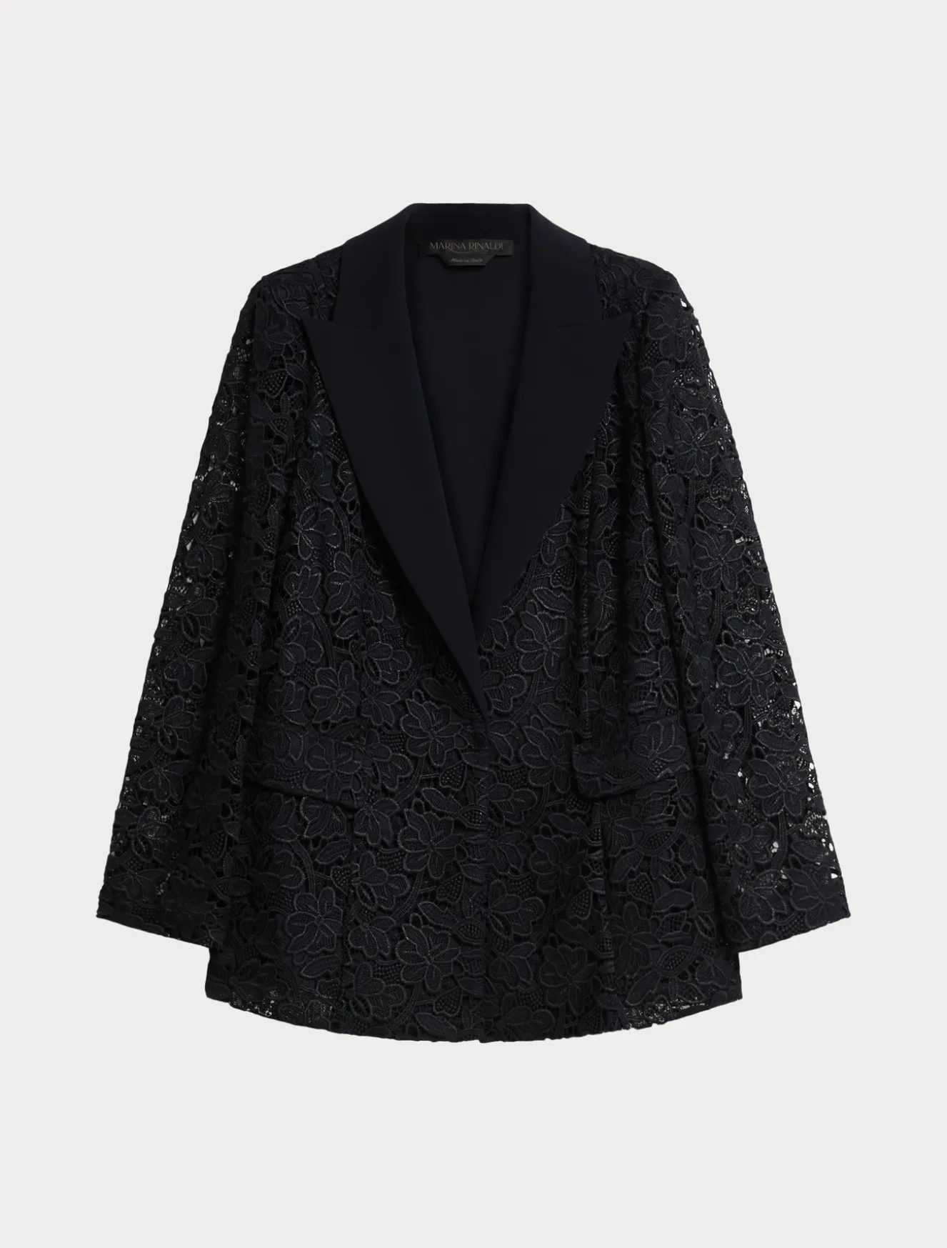 Blazer aus beschichtetem Makramee