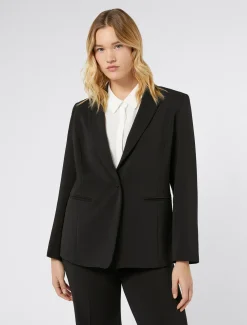 Blazer aus Stretch-Cady