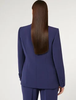 Blazer aus Triacetat-Cady