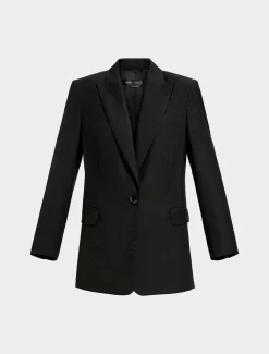 Blazer aus Twill mit Strass