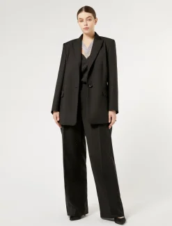 Blazer aus Twill mit Strass