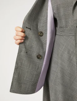 Blazer aus Woll-Foulé