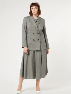 Blazer aus Woll-Foulé