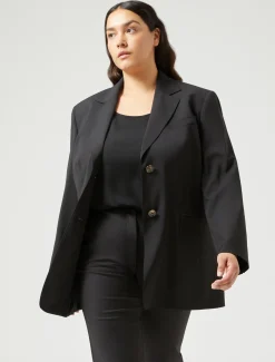 Blazer aus Wolltuch mit Stretchanteil