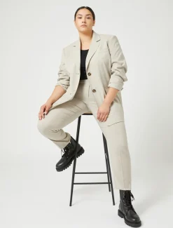 Blazer aus Wolltuch mit Stretchanteil