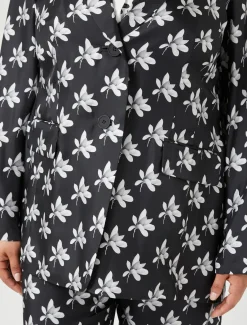 Blazerjacke aus Seidentwill