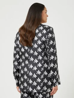 Blazerjacke aus Seidentwill