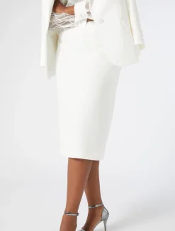 Bleistiftrock aus Cady