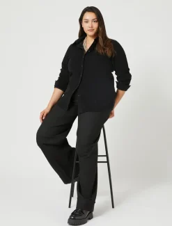 Bluse aus Baumwollsamt