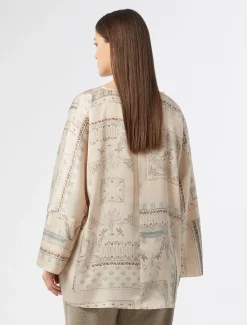 Bluse aus bedrucktem Twill