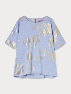 Bluse aus Chambray-Baumwolle