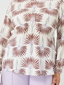 Bluse aus Crêpe-de-Chine-Seide