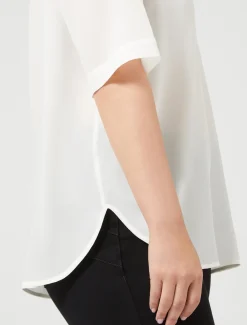 Bluse aus Crêpe-de-Chine-Seide