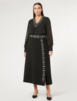 Bluse aus Crêpe-Georgette