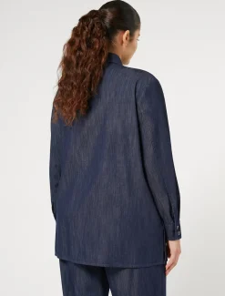 Bluse aus leichtem Denim
