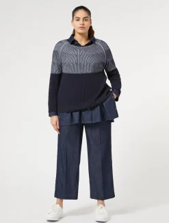 Bluse aus leichtem Denim