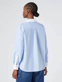 Bluse aus Oxford-Baumwolle
