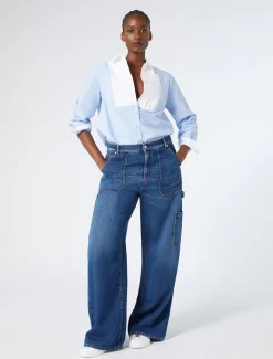 Bluse aus Oxford-Baumwolle