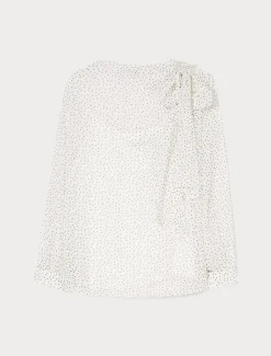 Bluse aus Seiden-Georgette