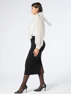 Bluse aus Seiden-Georgette