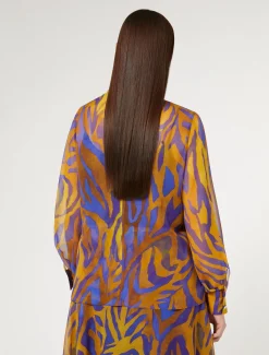 Bluse aus Seiden-Georgette