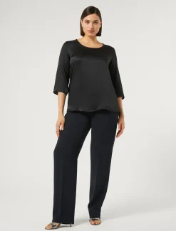 Bluse aus Seiden-Mix