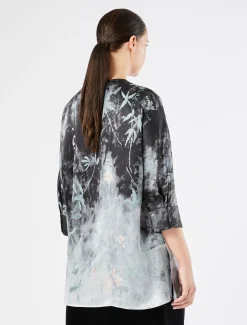 Bluse aus Seidensatin