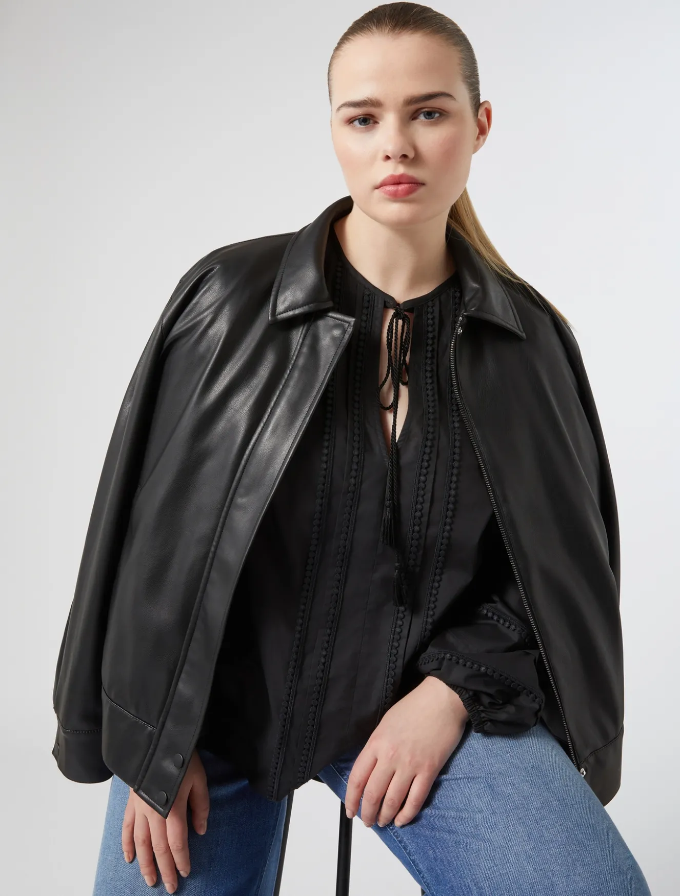 Bomberjacke aus Jersey