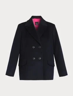 Caban aus Wolllodenstoff