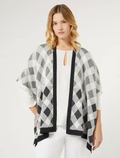 Cape aus Piqué-Jacquard