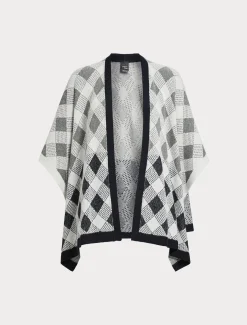 Cape aus Piqué-Jacquard