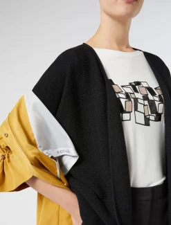 Cardigan aus Baumwollkrepp