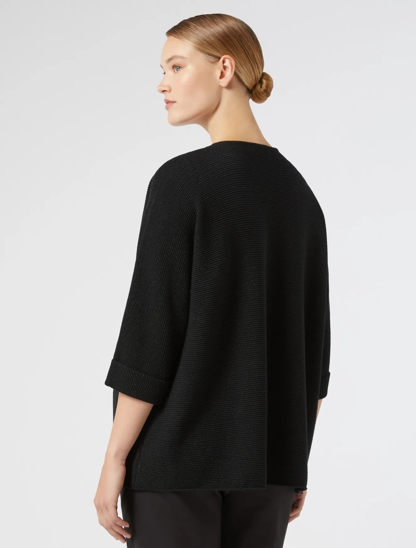 Cardigan aus Baumwollkrepp