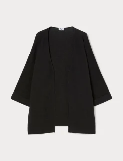 Cardigan aus Baumwollkrepp