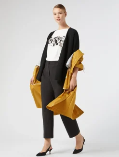 Cardigan aus Baumwollkrepp