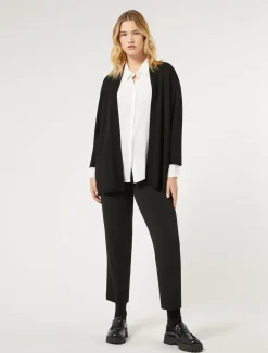 Cardigan aus Crêpe-Viskosestretch