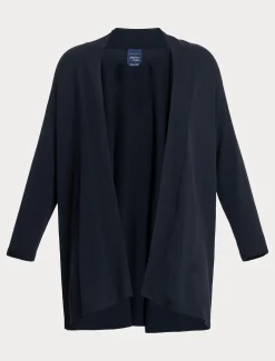 Cardigan aus Crêpe-Viskosestretch