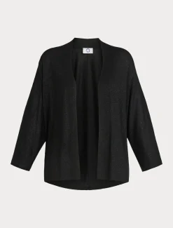 Cardigan aus Metallic-Wolle