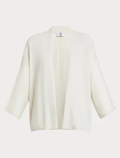 Cardigan aus Metallic-Wolle